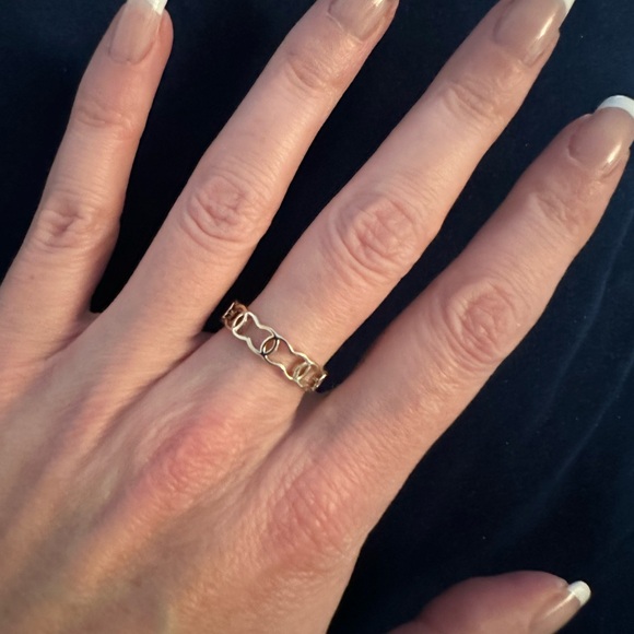 Chanel Gold Chain Link CC Band Ring | Size 6 | Brand New - Picture 2 of 4